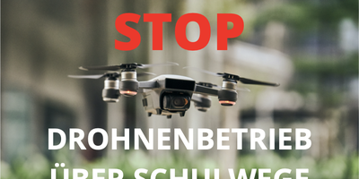 STOP Drohnen über Schulwege in der Stadt Zürich